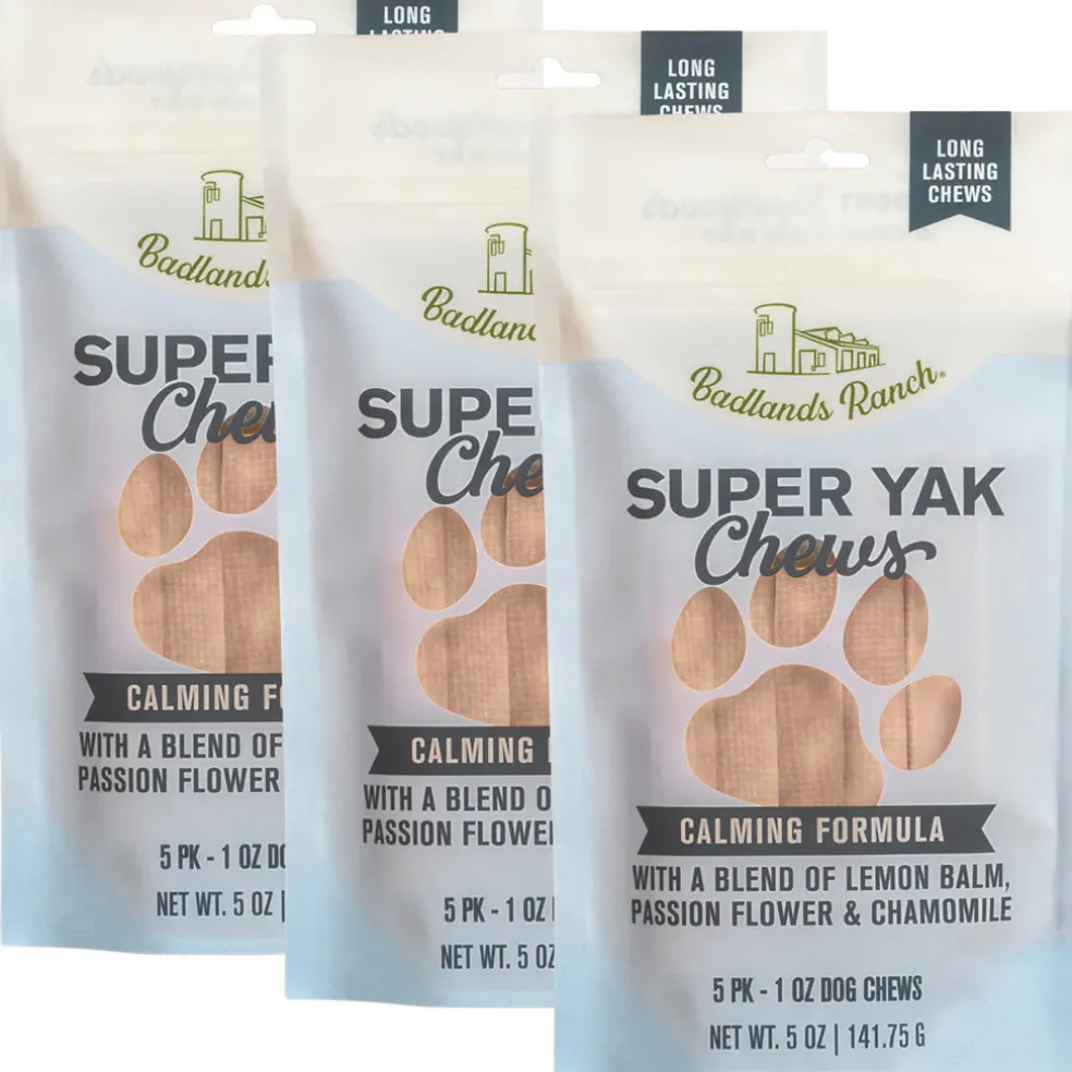 Badlands Ranch Superchew Calming Formula Dog Chews, Small, 1-oz