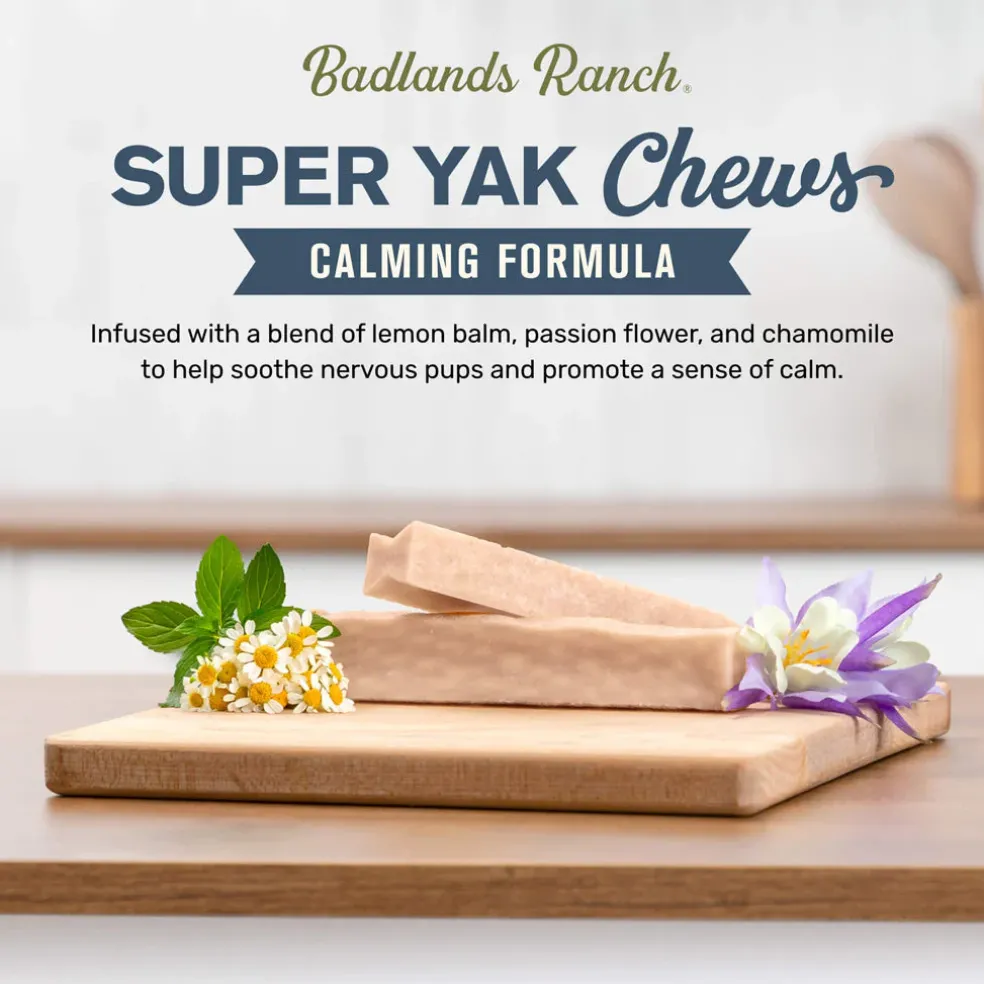 Badlands Ranch Superchew Calming Formula Dog Chews, Small, 1-oz
