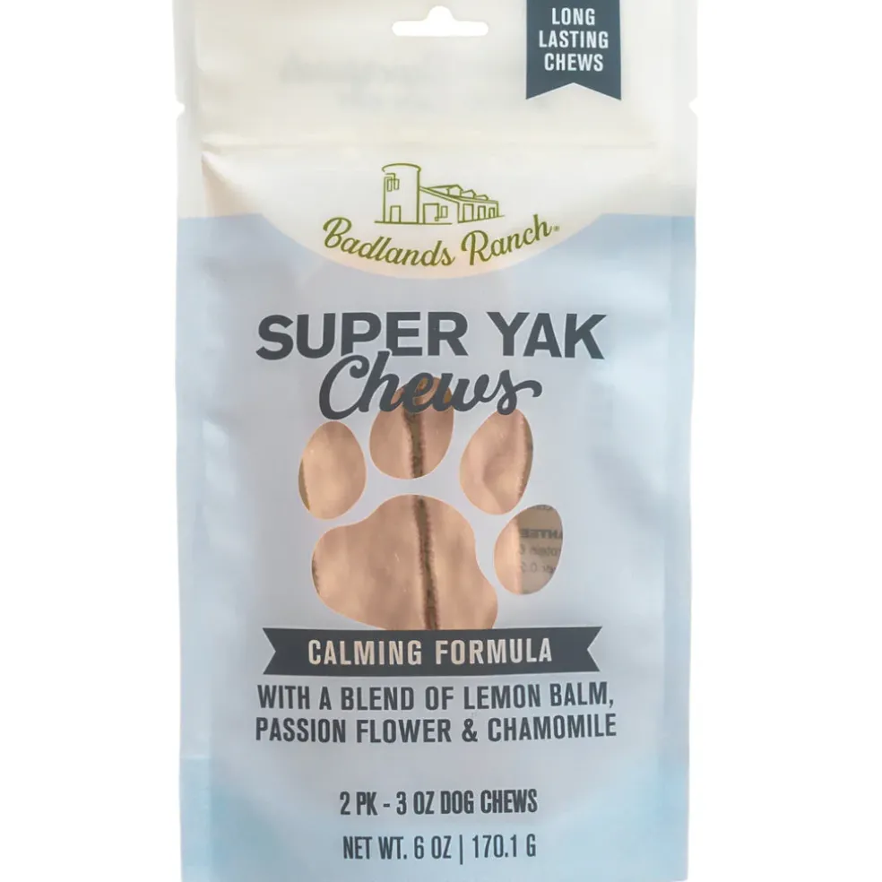 Badlands Ranch Superchew Calming Formula Dog Chews, Medium, 3-oz