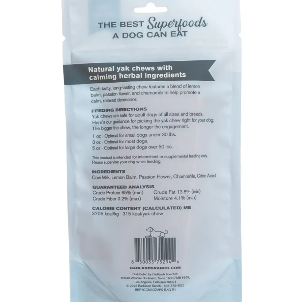 Badlands Ranch Superchew Calming Formula Dog Chews, Medium, 3-oz