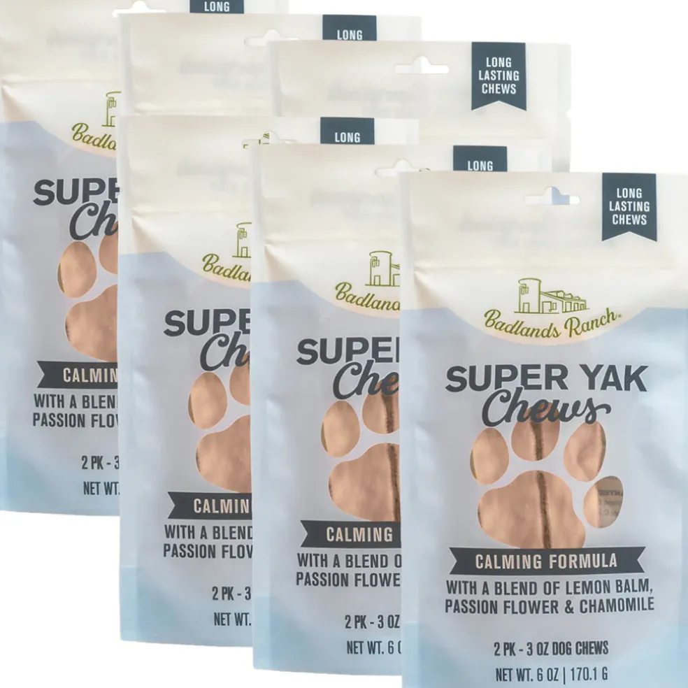 Badlands Ranch Superchew Calming Formula Dog Chews, Medium, 3-oz