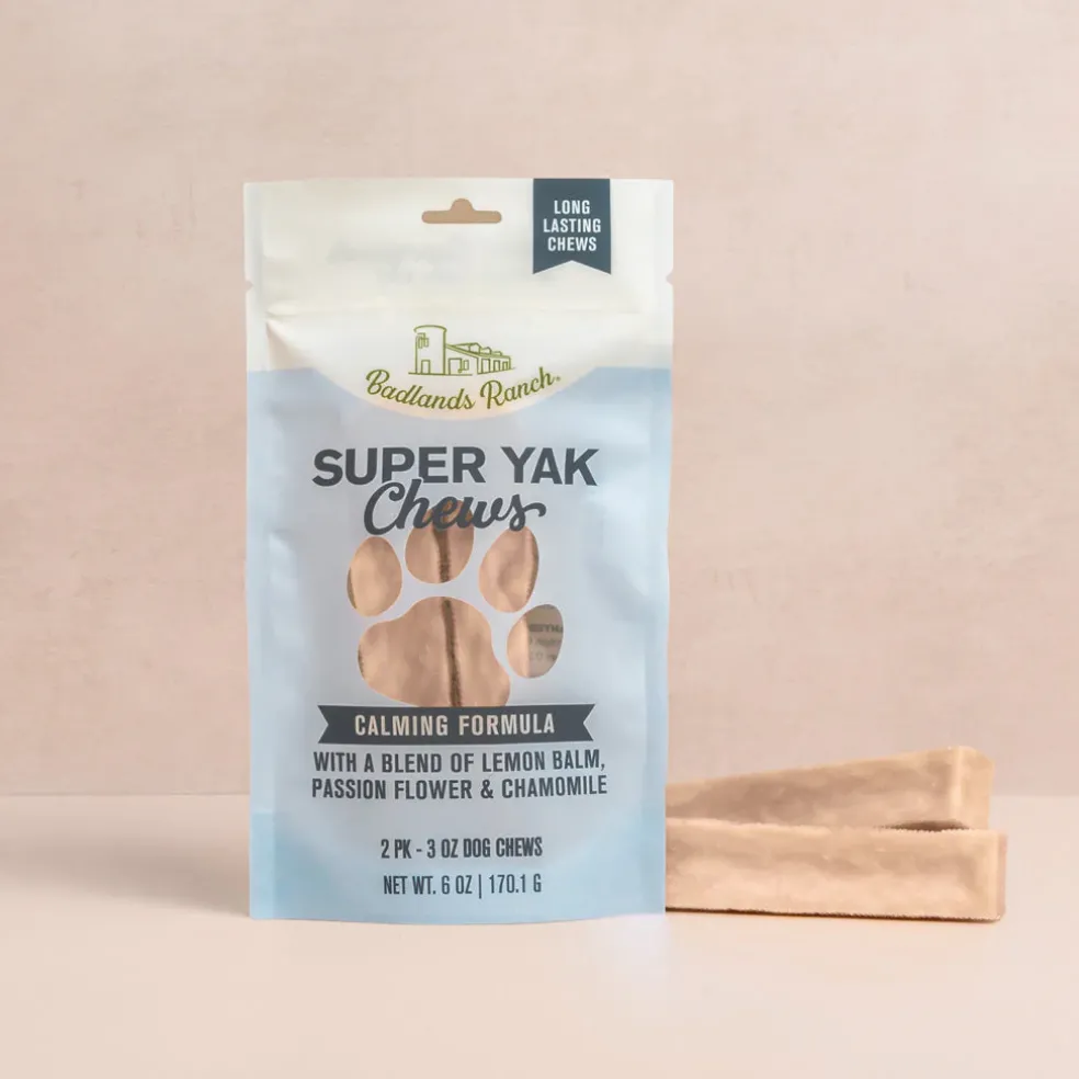 Badlands Ranch Superchew Calming Formula Dog Chews, Medium, 3-oz