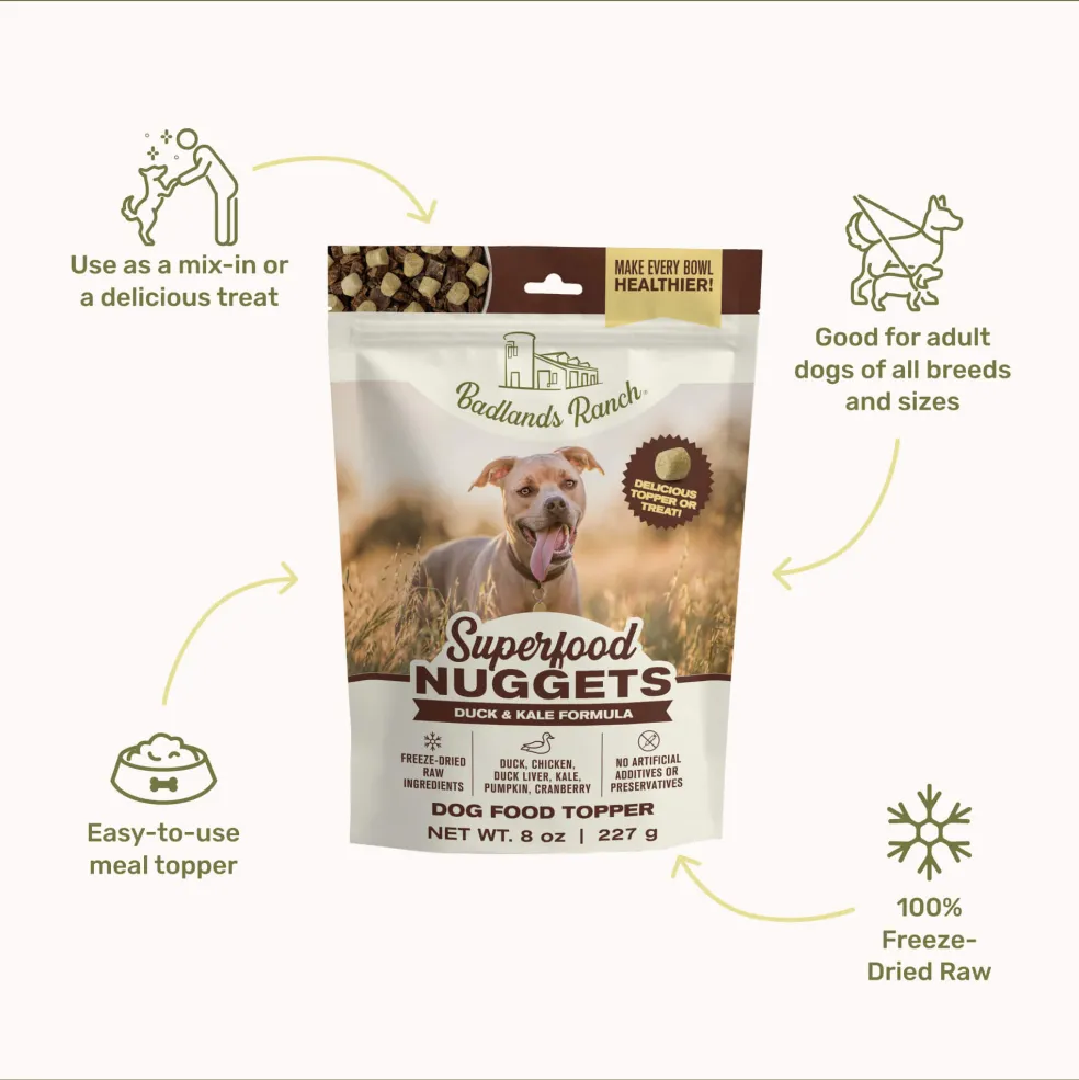 Badlands Ranch Superfood Nuggets Dog Food Topper