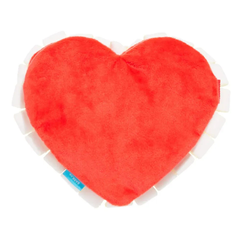 BARK Be Mine Growlentine, Heart-Shaped Plush & Squeaker Dog Toy