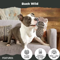 BARK Buck Wild Interactive Tough Chewer Dog Toy