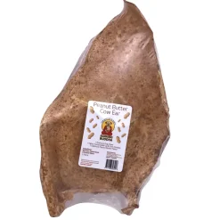 Barking Buddha Peanut Butter Cow Ears Dog Chew