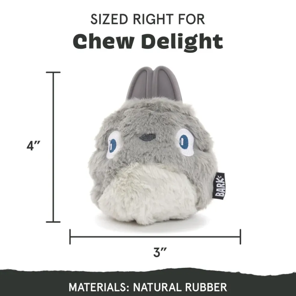 BARK Super Chewer Hare Raiser 2-in-1 Plush Exterior with Tough Center Treat Dispensing Dog Chew Toy