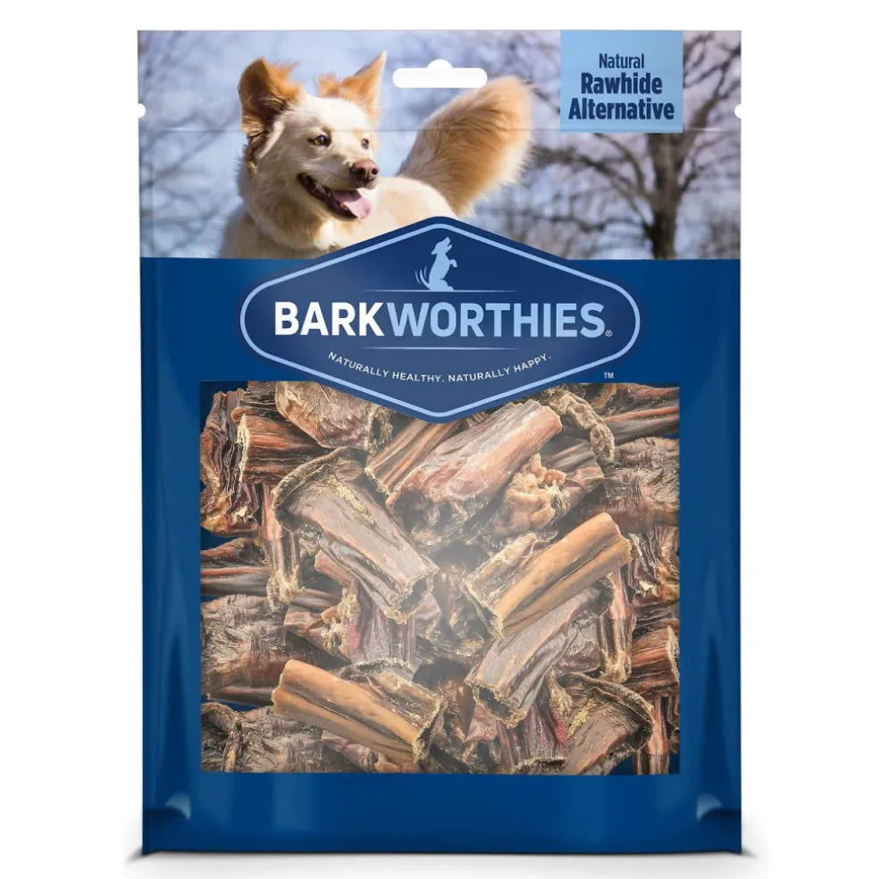Barkworthies Beef Gullet Stick Bites Dog Chews (1.5 lb)