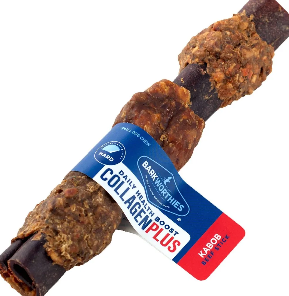 Barkworthies Collagen Plus Beef Kabob Stick