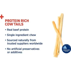 Barkworthies Cow Tails Treats For Dogs (6 oz)