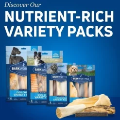 Barkworthies Large Breed Variety Pack Chews For Dog, 4 chews