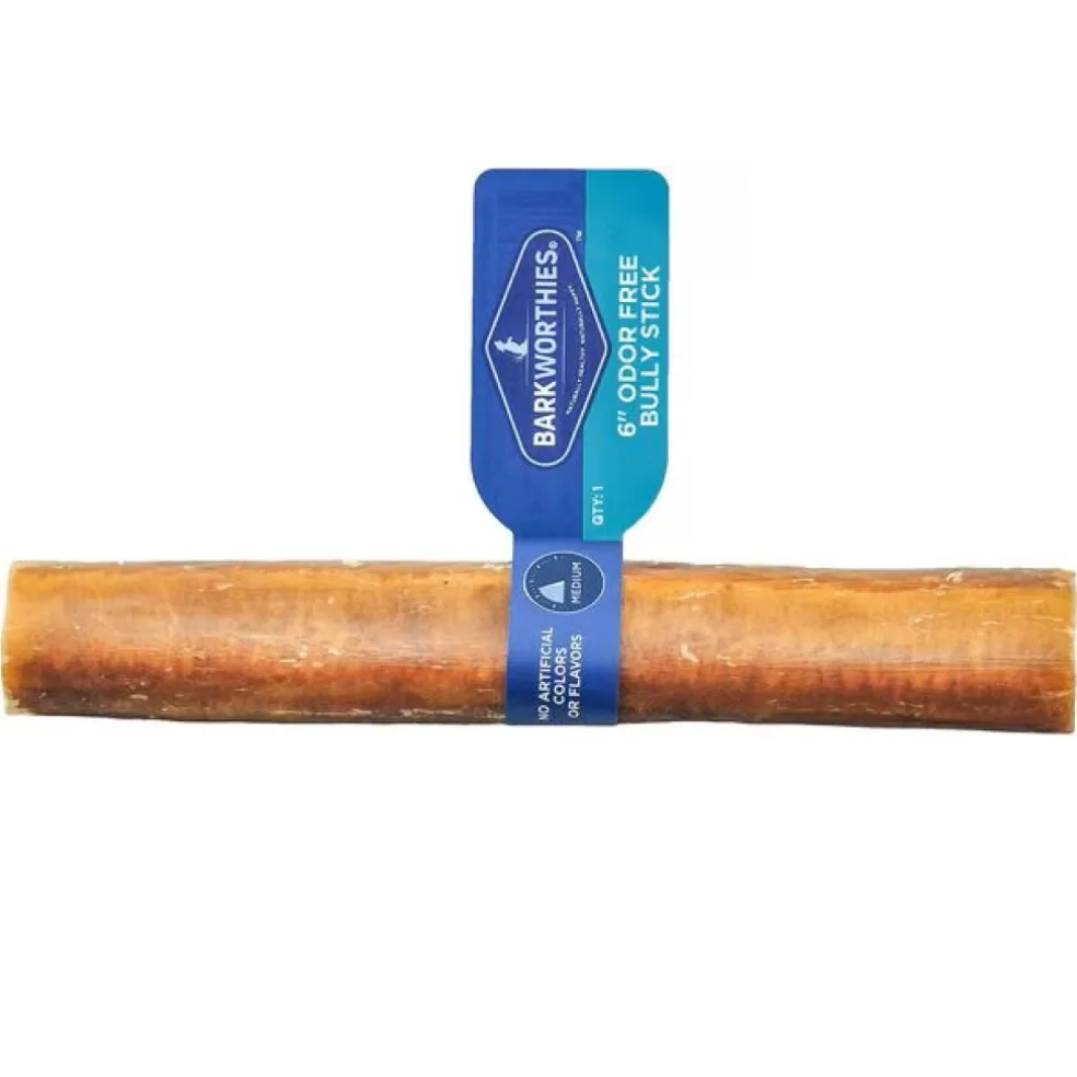 Barkworthies Odor-Free Bully Sticks Treats For Dogs