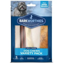 Barkworthies Small Breed Variety Pack Chews Treats For Dogs, 5 chews