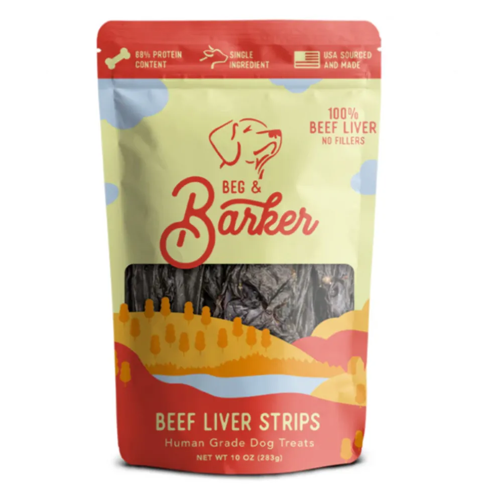 Beg & Barker Beef Liver Strip Dog Treats