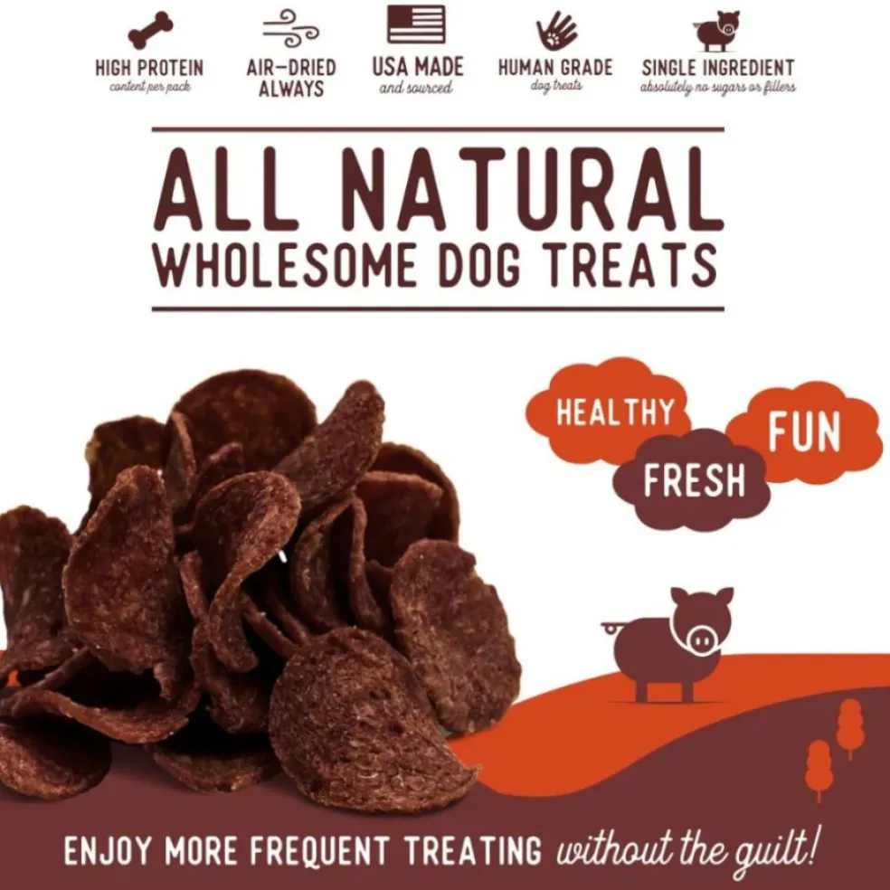 Beg & Barker Pork Heart Chips Dog Treats