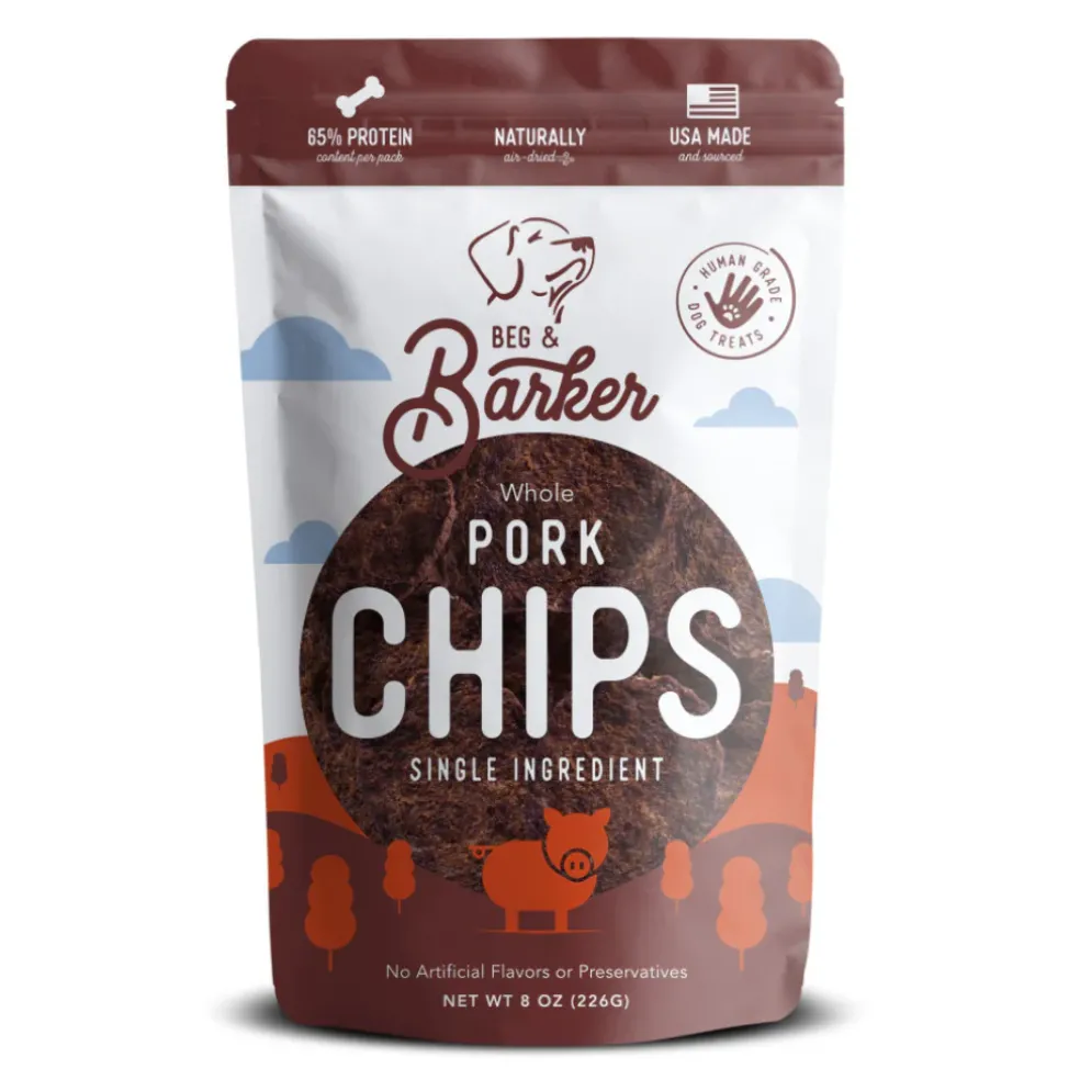 Beg & Barker Pork Heart Chips Dog Treats