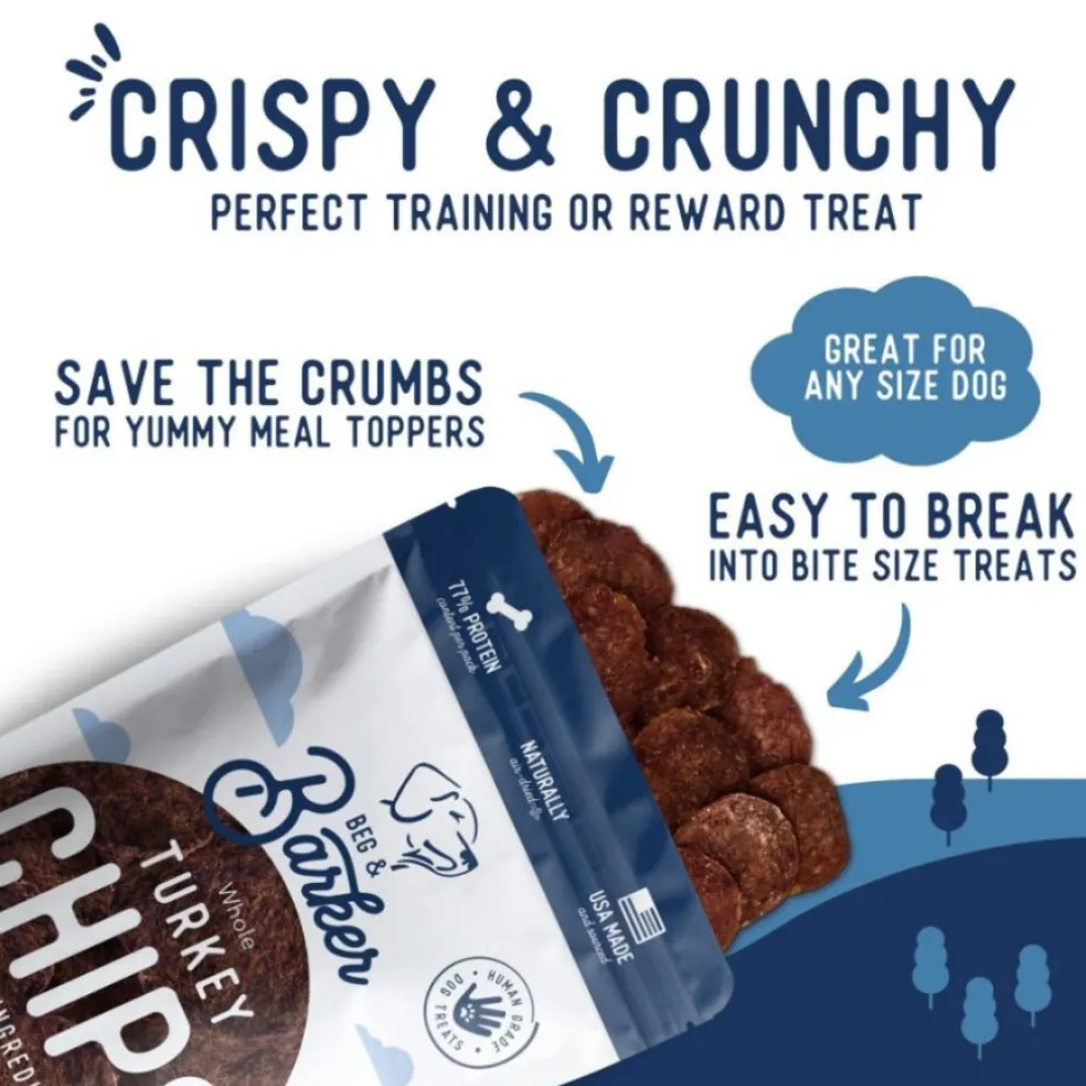 Beg & Barker Whole Turkey Chips Dog Treats