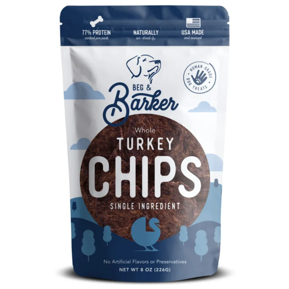 Beg & Barker Whole Turkey Chips Dog Treats