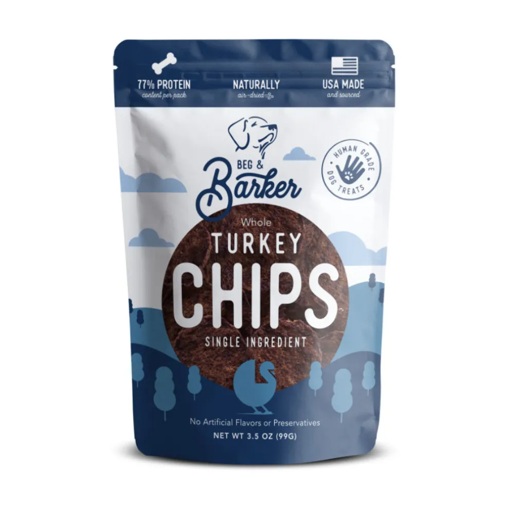 Beg & Barker Whole Turkey Chips Dog Treats