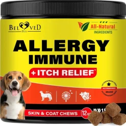 Beloved Pets Anti Itch & Allergy Relief Chews Dog Allergy Supplement, 10-oz