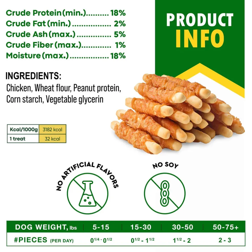 Beloved Pets Biscuits Sticks with Chicken Dog Treats, 10-oz