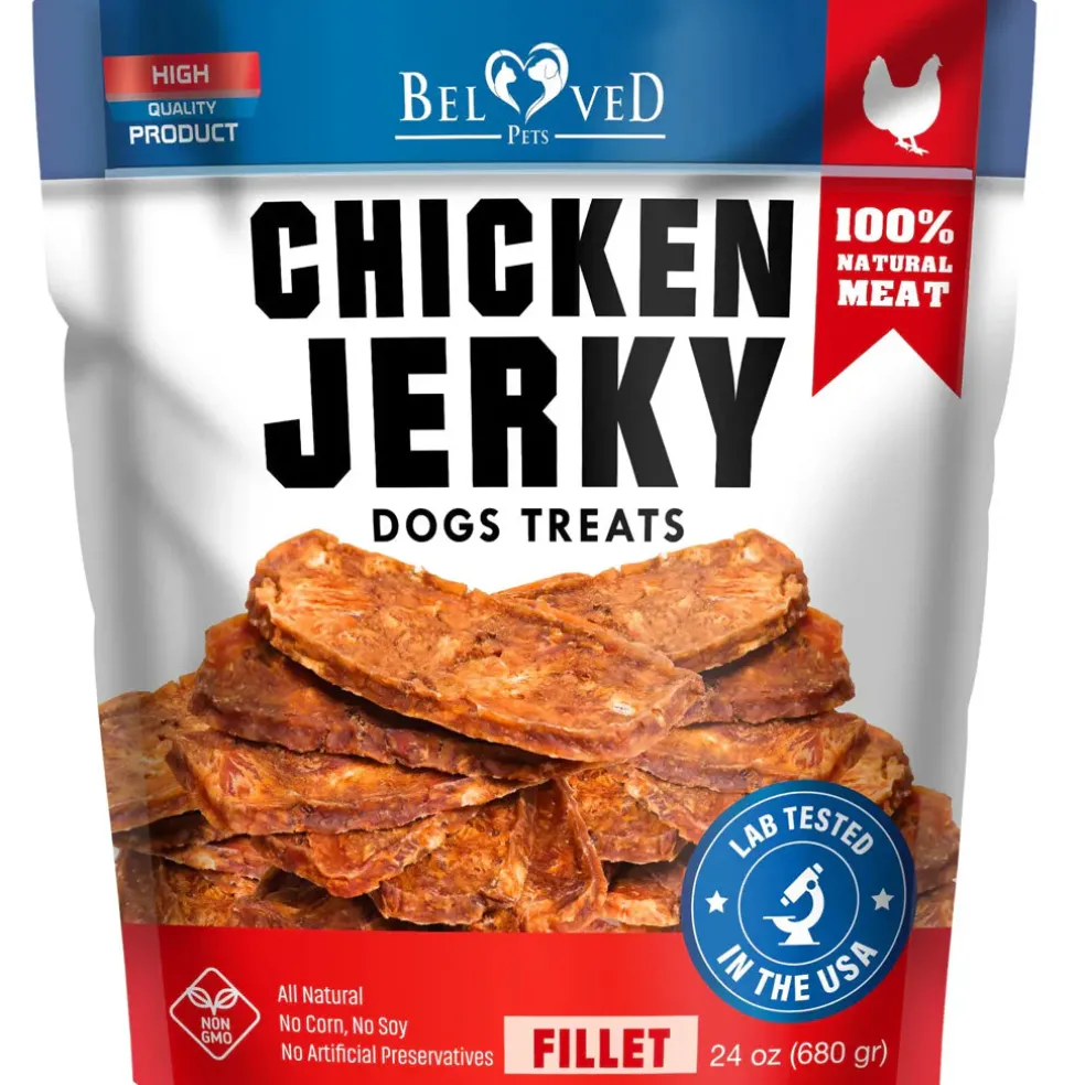Beloved Pets Chicken Jerky Fillet Dog Treats, 1.5-lb