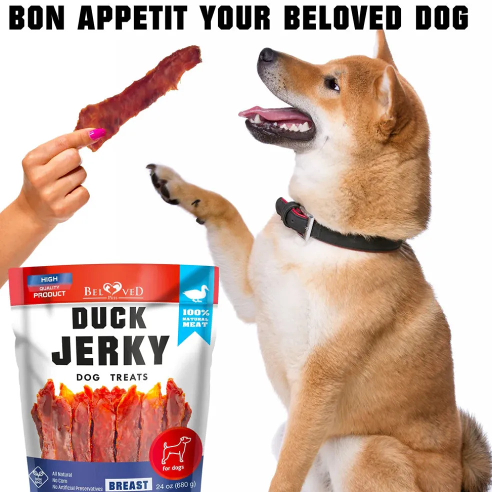 Beloved Pets Duck Jerky Breast Dog Treats, 1.5-lb