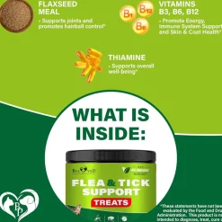 Beloved Pets Flea & Tick Prevention Support Salmon Flavor Treats for Cats, 10-oz