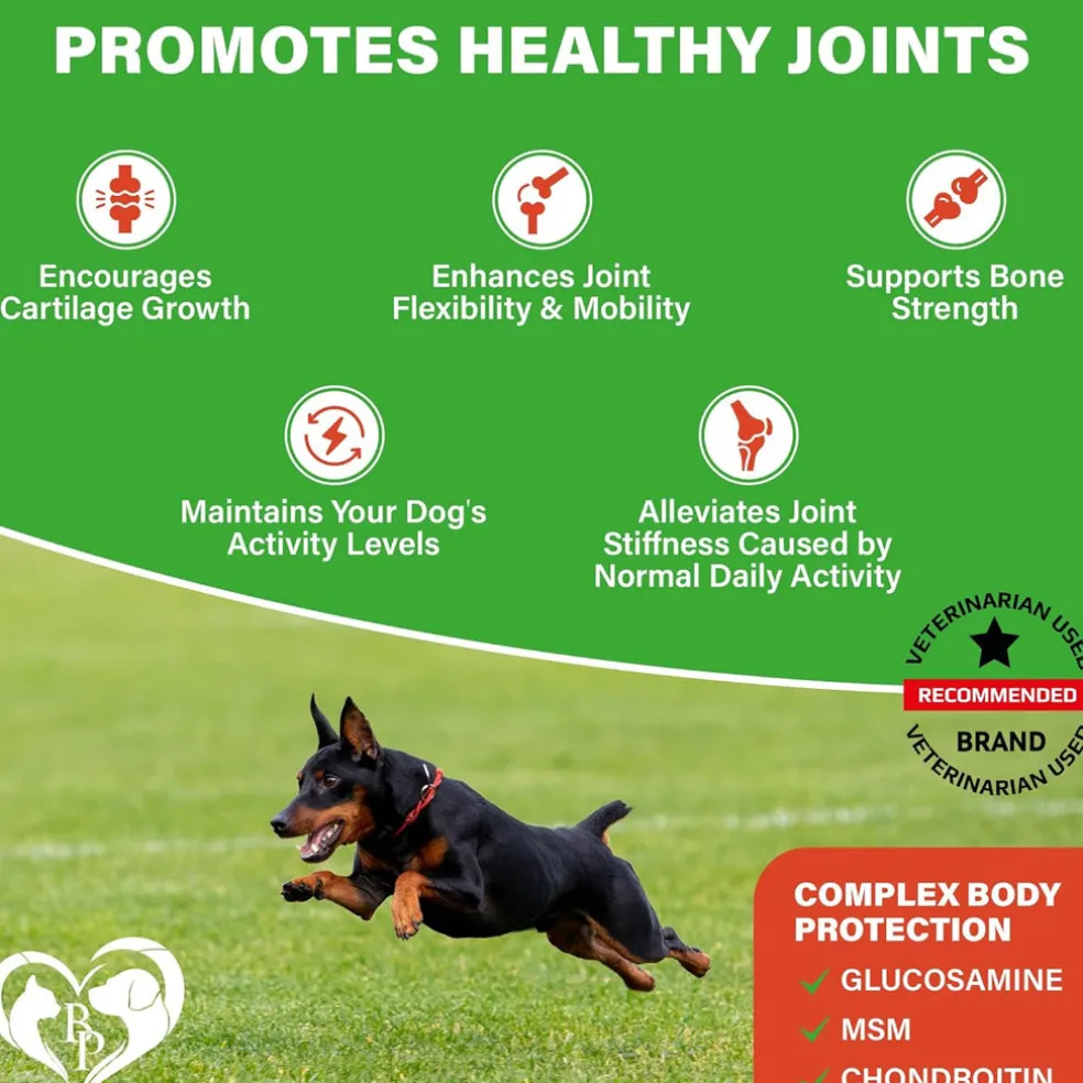 Beloved Pets Glucosamine Bacon Flavored Chews Hip & Joint Support Supplement for Dogs, 10-oz