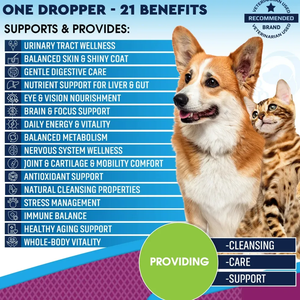 Beloved Pets 15-in-1 Multi Vitamin ABCD Complex for Dogs & Cats (2 oz)