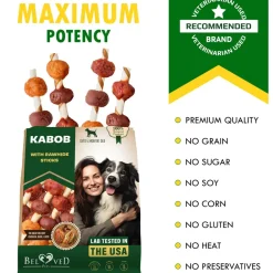 Beloved Pets Kabob with Rawhide Sticks Chicken, Duck & Liver Flavor Dog Treats, 10.6-oz