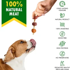 Beloved Pets Kabob with Rawhide Sticks Chicken, Duck & Liver Flavor Dog Treats, 10.6-oz