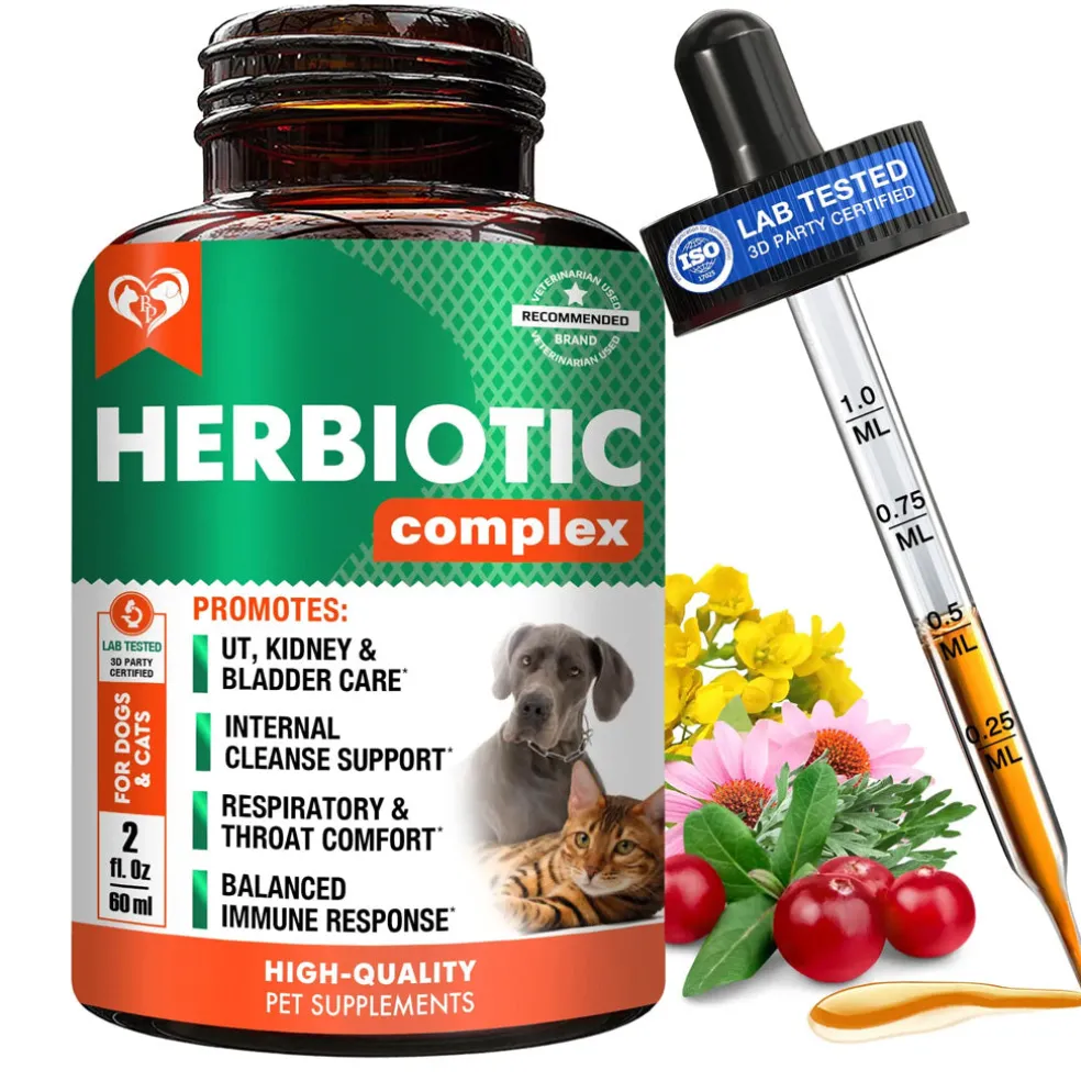 Beloved Pets Natural Herbiotic Liquid Urinary Supplement for Dogs & Cats, 60-mL