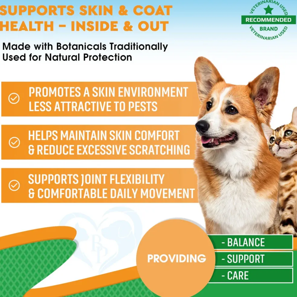 Beloved Pets Oral Flea & Tick Support Multivitamin Supplement for Dogs & Cats, 2-oz