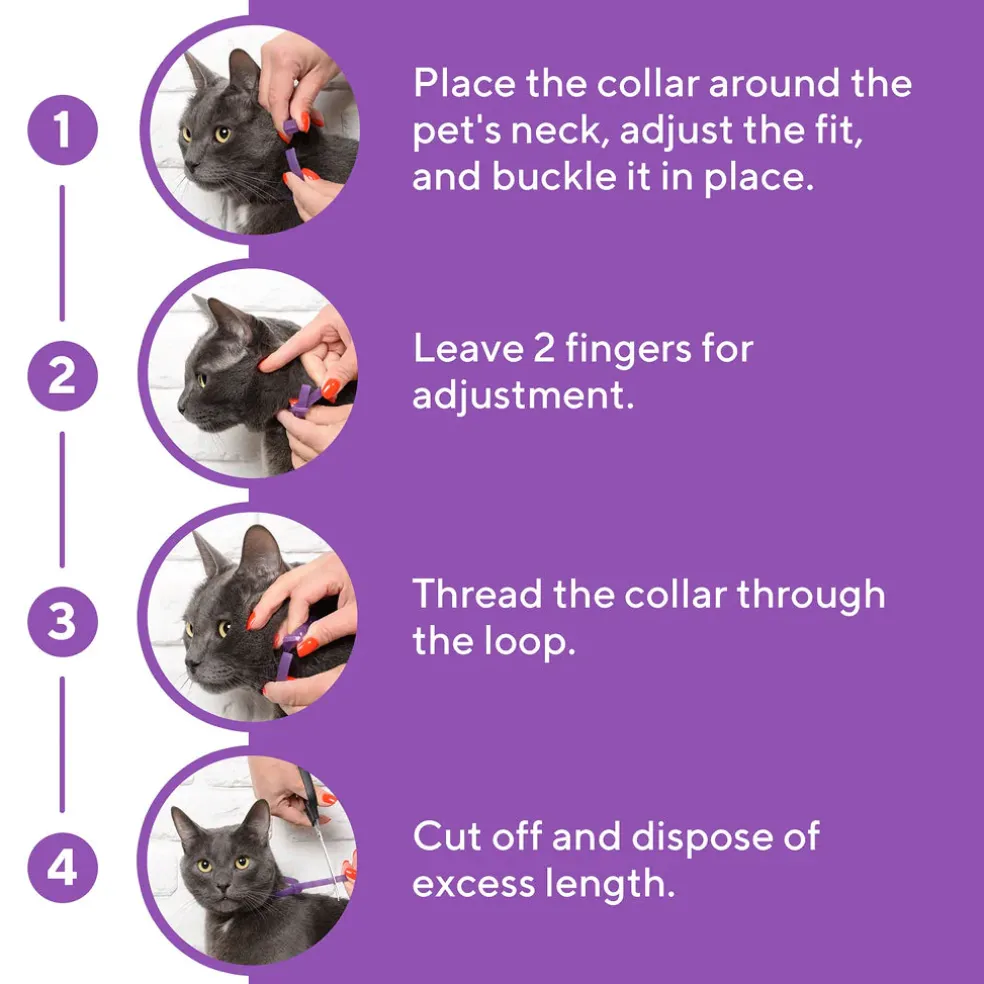 Beloved Pets Relaxiv Pheramone Improved DE-Stress Formula Calming Collar for Cats