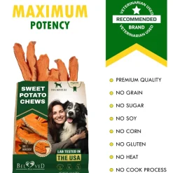 Beloved Pets Sweet Potato Chews Dog Treats, 10-oz