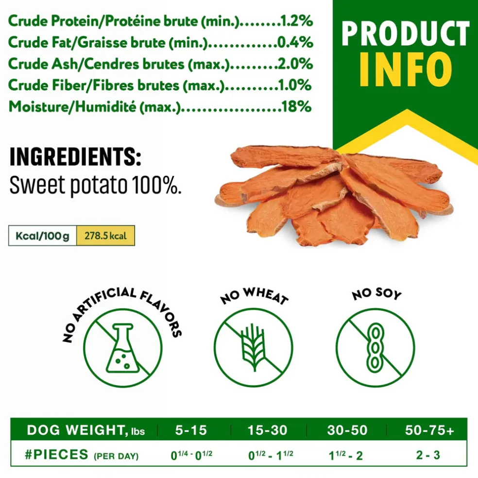 Beloved Pets Sweet Potato Chews Dog Treats, 10-oz