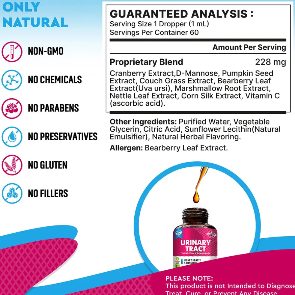 Beloved Pets Urinary Tract Support with Cranberry for Dogs & Cats (2 oz)
