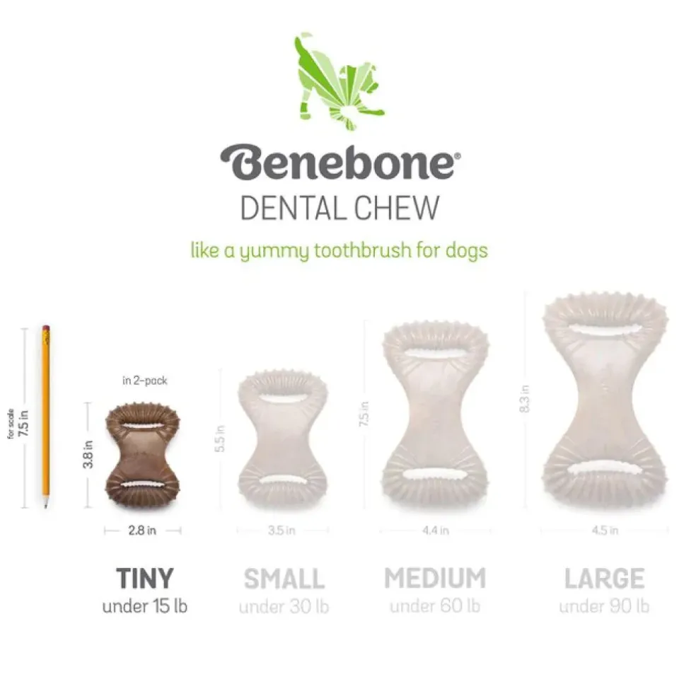 Benebone Puppy Pack Bacon Flavor Chew Toy for Puppies (2 chews)