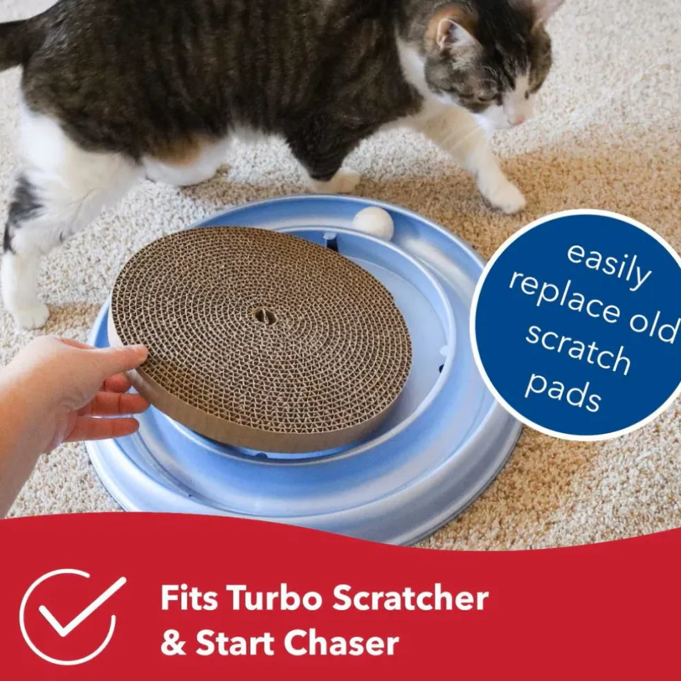 Bergan Turbo Scratcher Replacement Pads For Cats (2 pack)