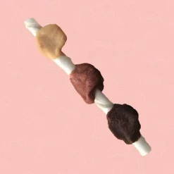 Better Belly Rawhide Triple Flavor Chicken, Pork & Beef Kabob Treats For Dog (10 pack)