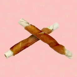 Better Belly Rawhide Triple Flavor Chicken (Sirloin & Lamb Ribs) Treats For Dog 10 pack