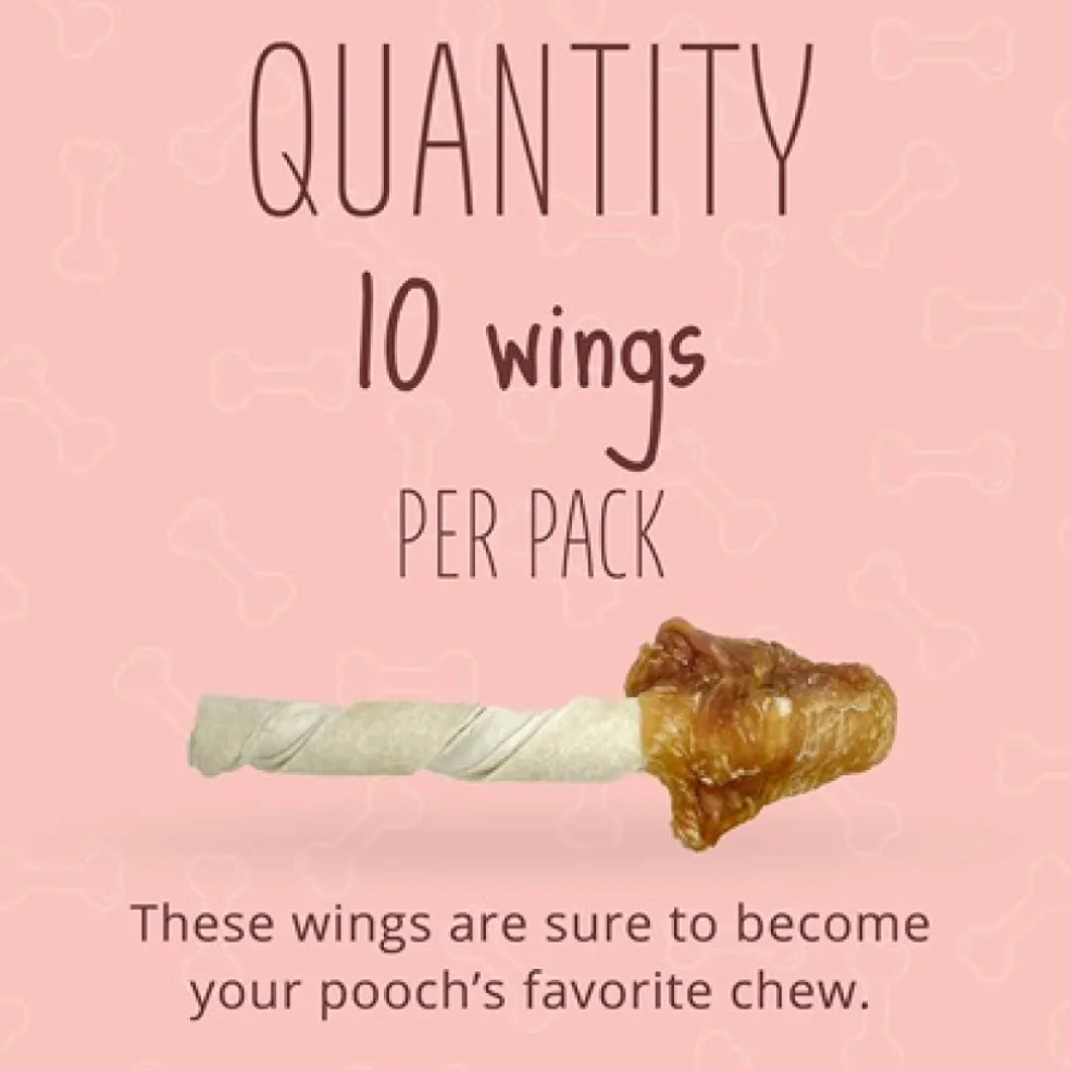 Better Belly Rawhide Triple Flavor Wings (Chicken, Sirloin & Lamb)- 10 pack
