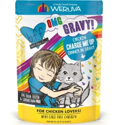 BFF OMG Charge Me Up! Chicken in Gravy Wet Cat Food, 2.8-oz pouch, 12 count