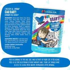 BFF OMG Ciao Baby! Chicken & Shrimp Dinner in Gravy Grain-Free Cat Food Pouches, 2.8-oz, pack of 12