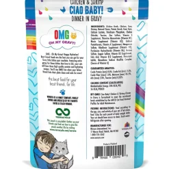 BFF OMG Ciao Baby! Chicken & Shrimp Dinner in Gravy Grain-Free Cat Food Pouches, 2.8-oz, pack of 12