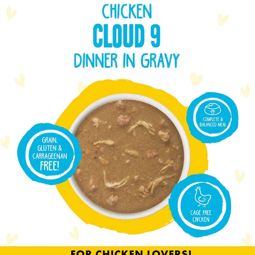 BFF OMG Cloud 9! Chicken in Gravy Minced Grain-Free Wet Cat Food, 2.8-oz can, case of 12