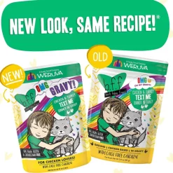 BFF OMG Text Me! Chicken & Turkey in Gravy Wet Cat Food Pouches, 2.8-oz pouch, 12 count
