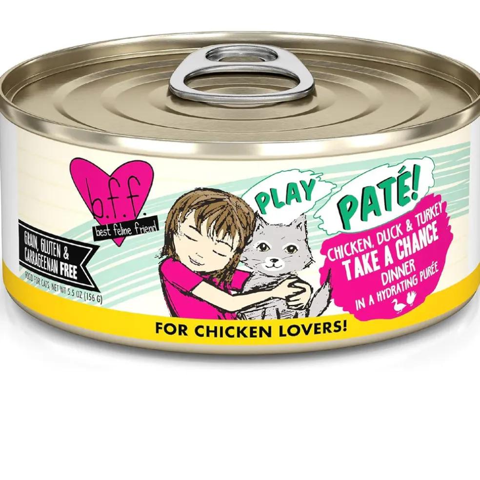 BFF Play Pate Lovers Chicken, Duck & Turkey Take a Chance Wet Cat Food