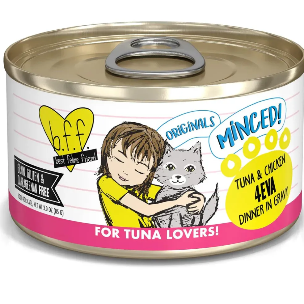 BFF Tuna & Chicken 4-Eva Dinner in Gravy Grain-Free Minced Wet Cat Food